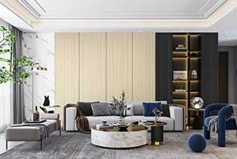 温州轻奢风格-客厅
