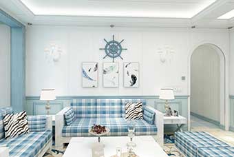 温州地中海风格-客厅