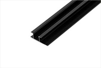 温州航空纤维墙咔铝合金带灯中条（哑黑氧化）