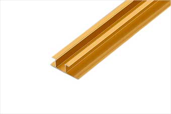 温州航空纤维墙咔铝合金带灯中条（钛金氧化）