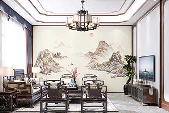 温州森佰汇航空纤维墙咔（巴山蜀水）