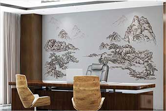 温州森佰汇航空纤维墙咔（山水之间）