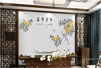 温州森佰汇航空纤维墙咔（富贵荣华）