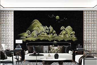 温州森佰汇航空纤维墙咔（湖光山色）